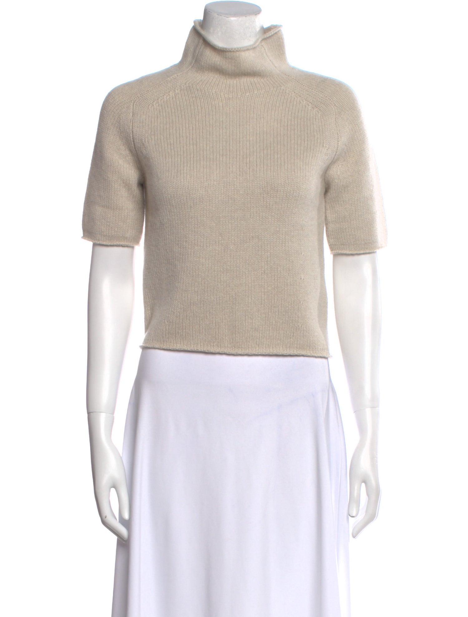 Lisa Yang Cashmere Turtleneck Crop Top