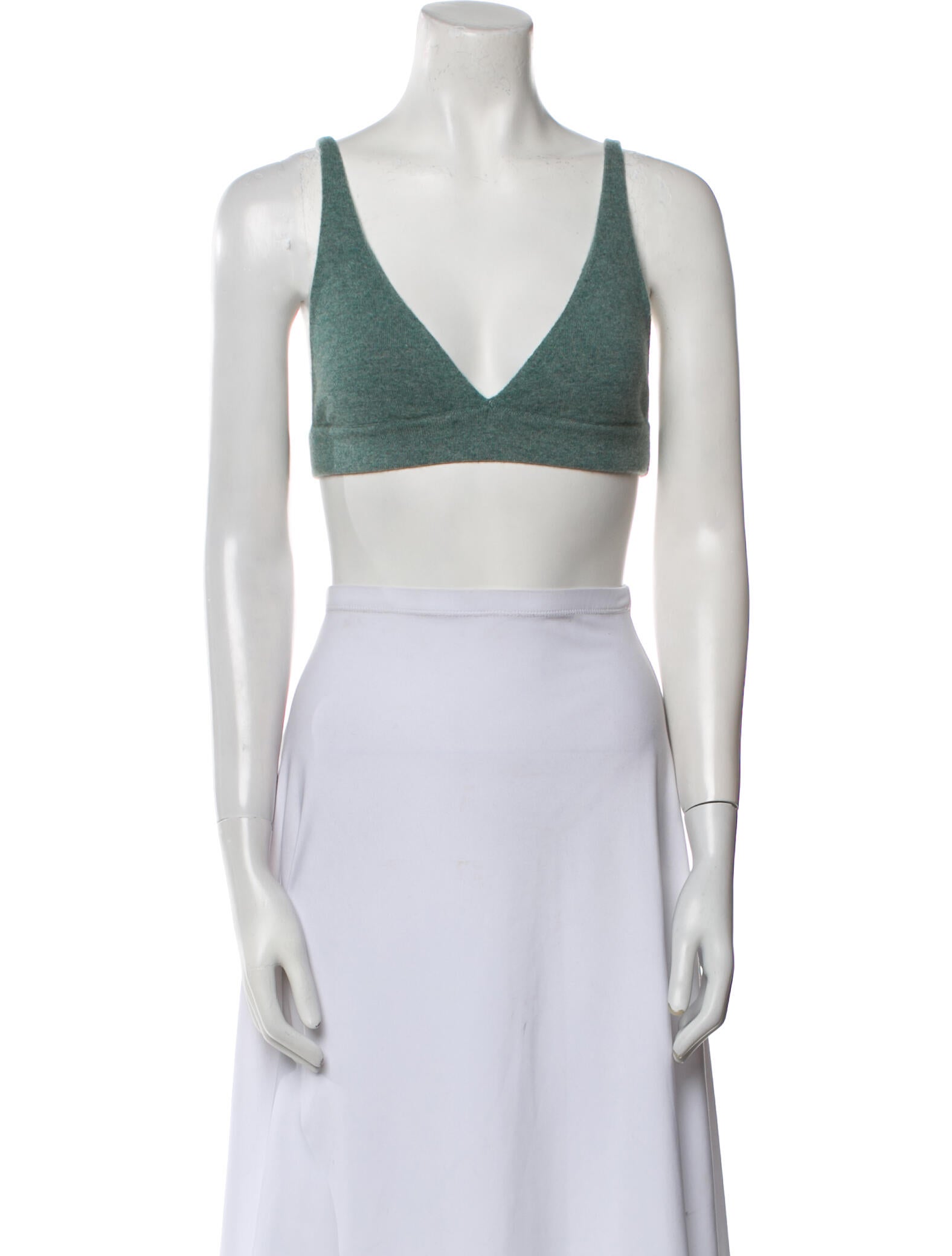 Lisa Yang Cashmere V-Neck Crop Top