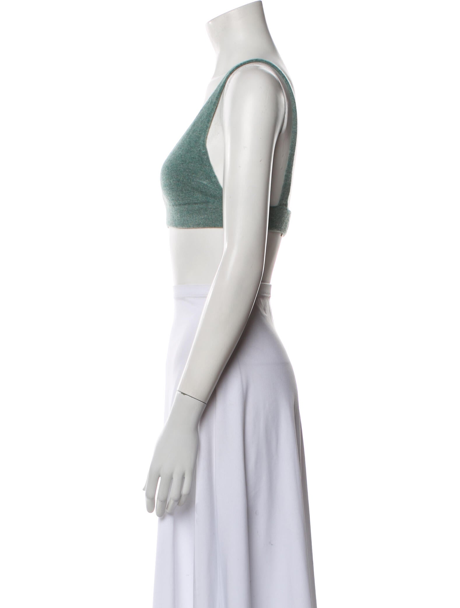 Lisa Yang Cashmere V-Neck Crop Top