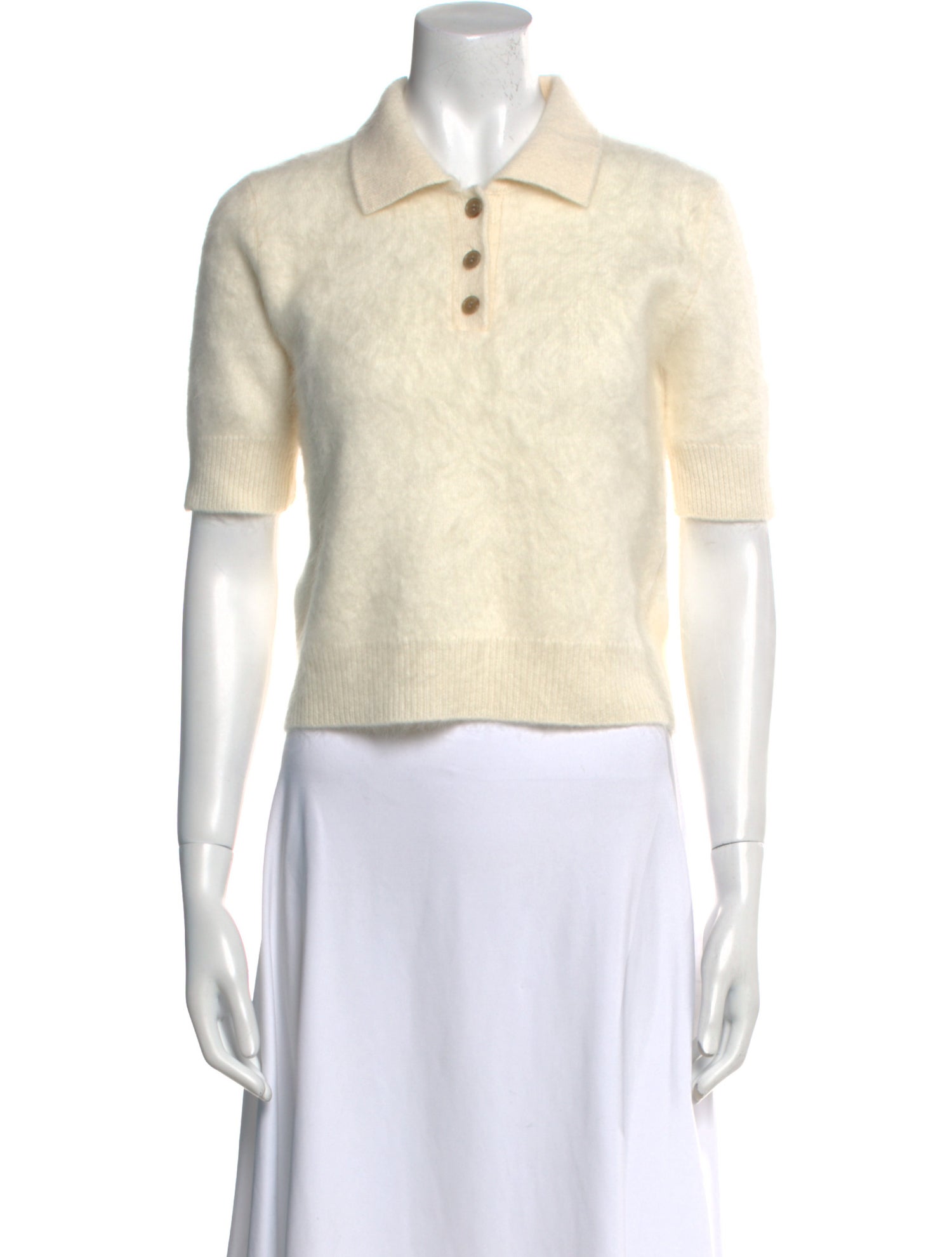 Lisa Yang Cashmere Short Sleeve Crop Top