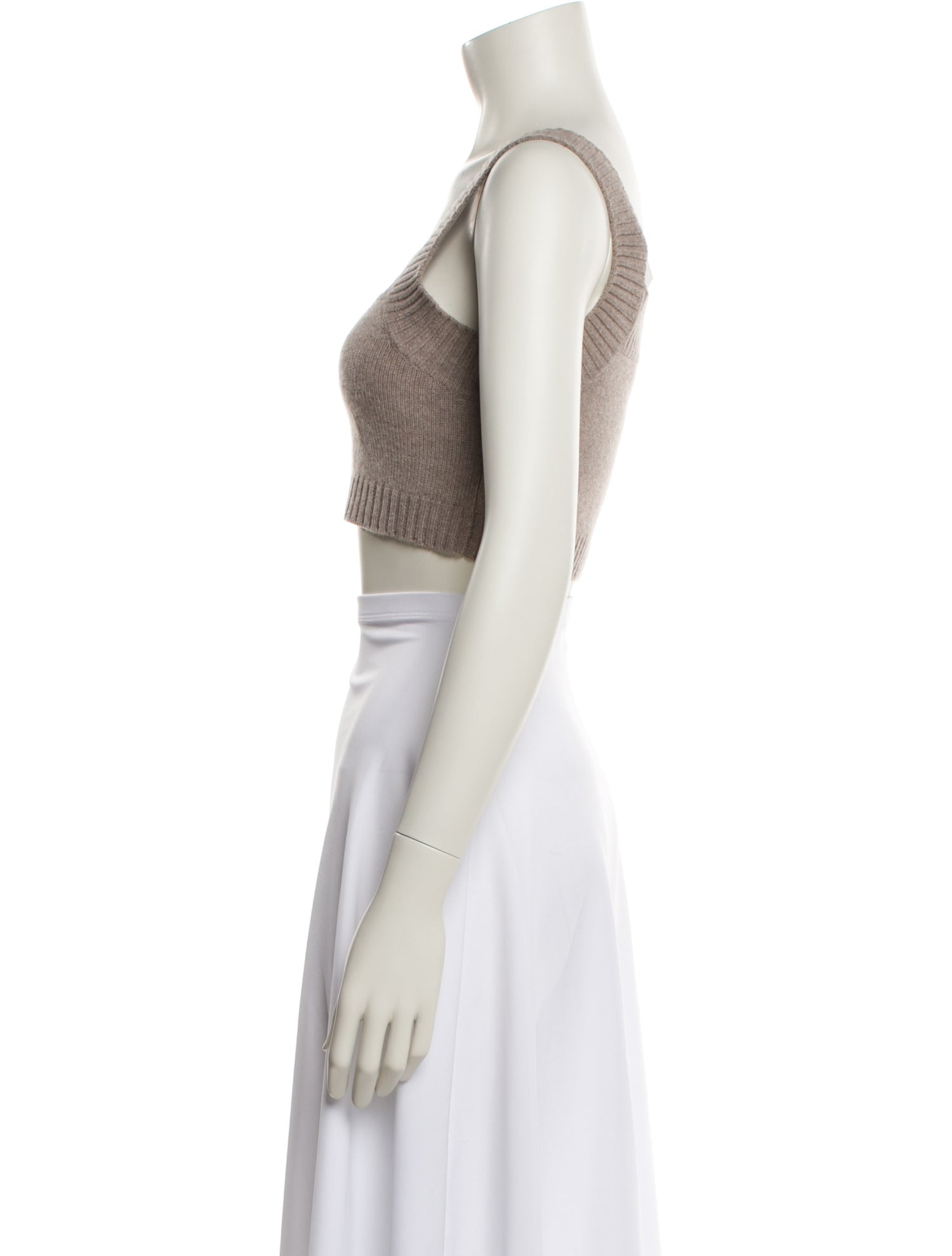 Lisa Yang Cashmere Square Neckline Crop Top