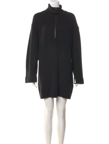 Pre-owned Lisa Yang Cashmere Mini Dress In Black