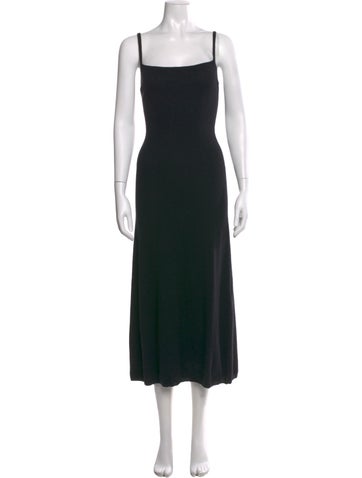 Pre-owned Lisa Yang Cashmere Long Dress In Black