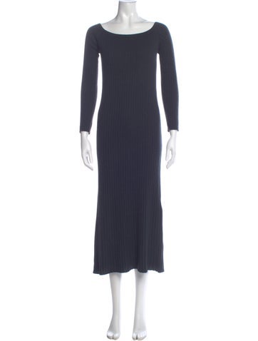 Pre-owned Lisa Yang Cashmere Long Dress In Blue
