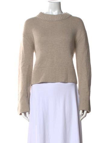Pre-owned Lisa Yang Cashmere Crew Neck Sweater In Neutral