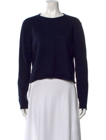 Pre-owned Lisa Yang Cashmere Crew Neck Sweater In Blue