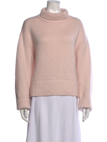 Pre-owned Lisa Yang Cashmere Turtleneck Sweater In Pink