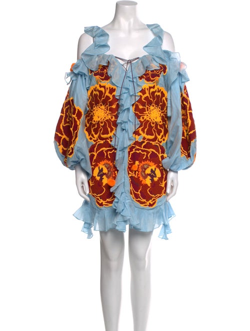 Yuliya Magdych Floral Print Mini Dress