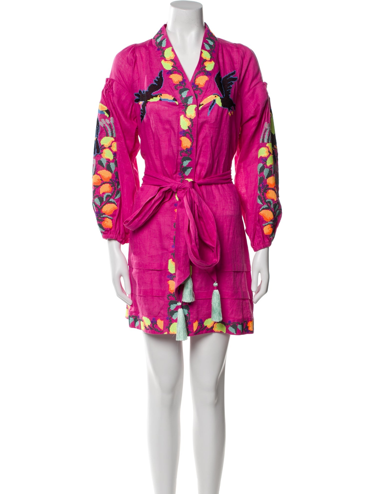 Yuliya Magdych Linen Mini Dress