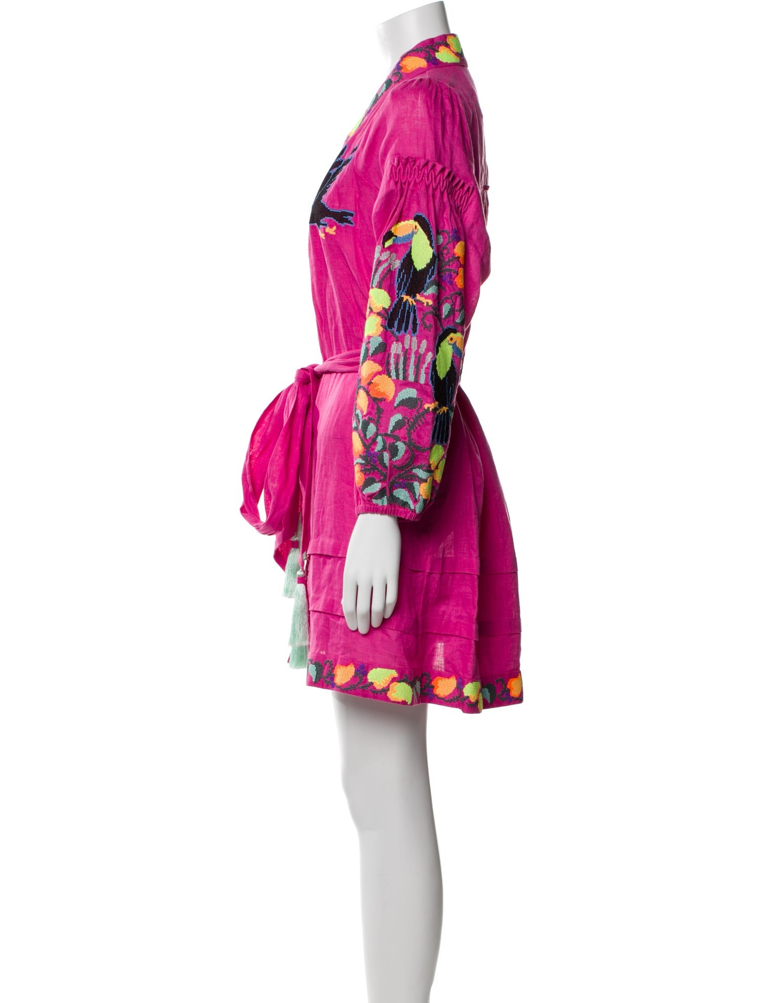 Yuliya Magdych Linen Mini Dress