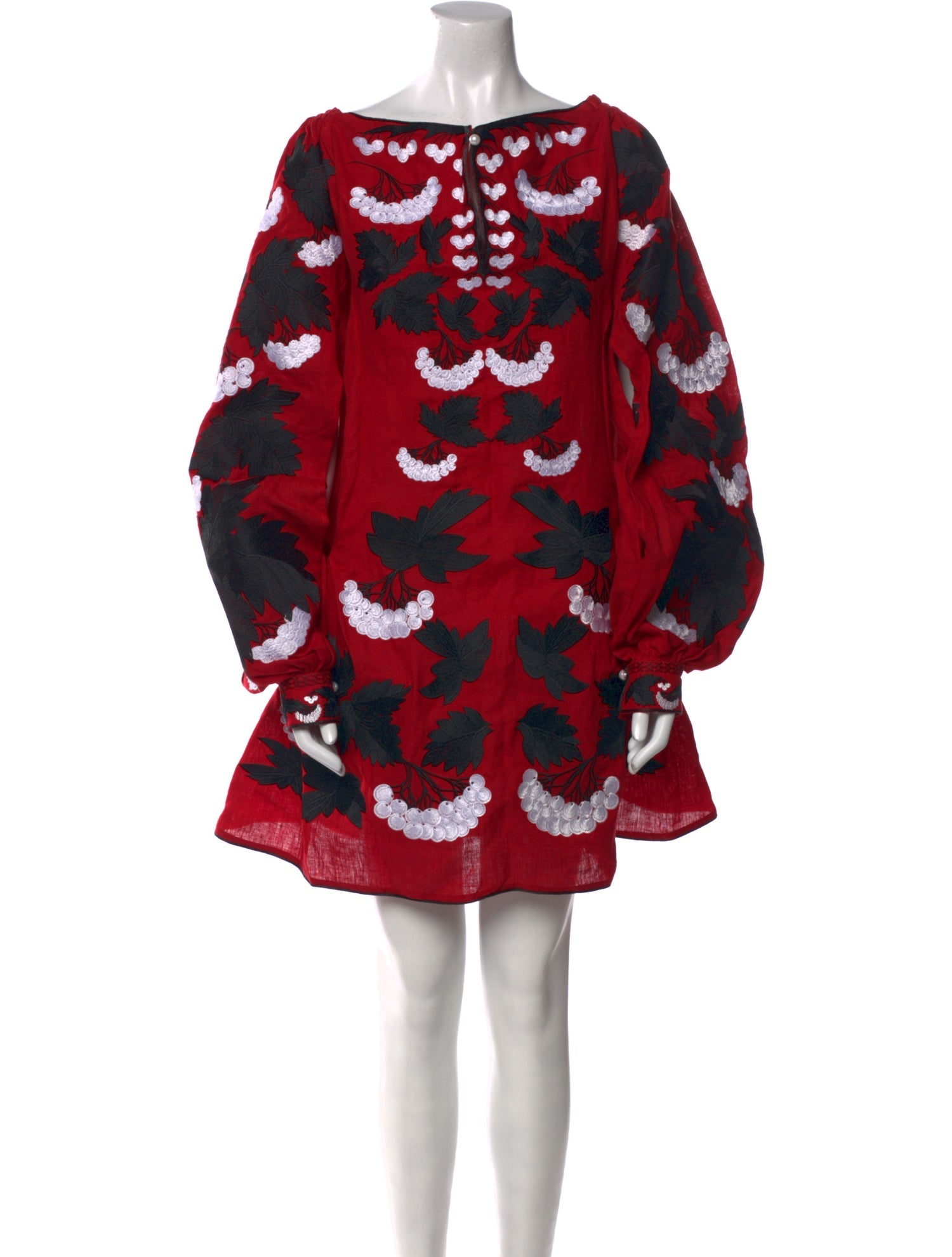 Yuliya Magdych Linen Mini Dress