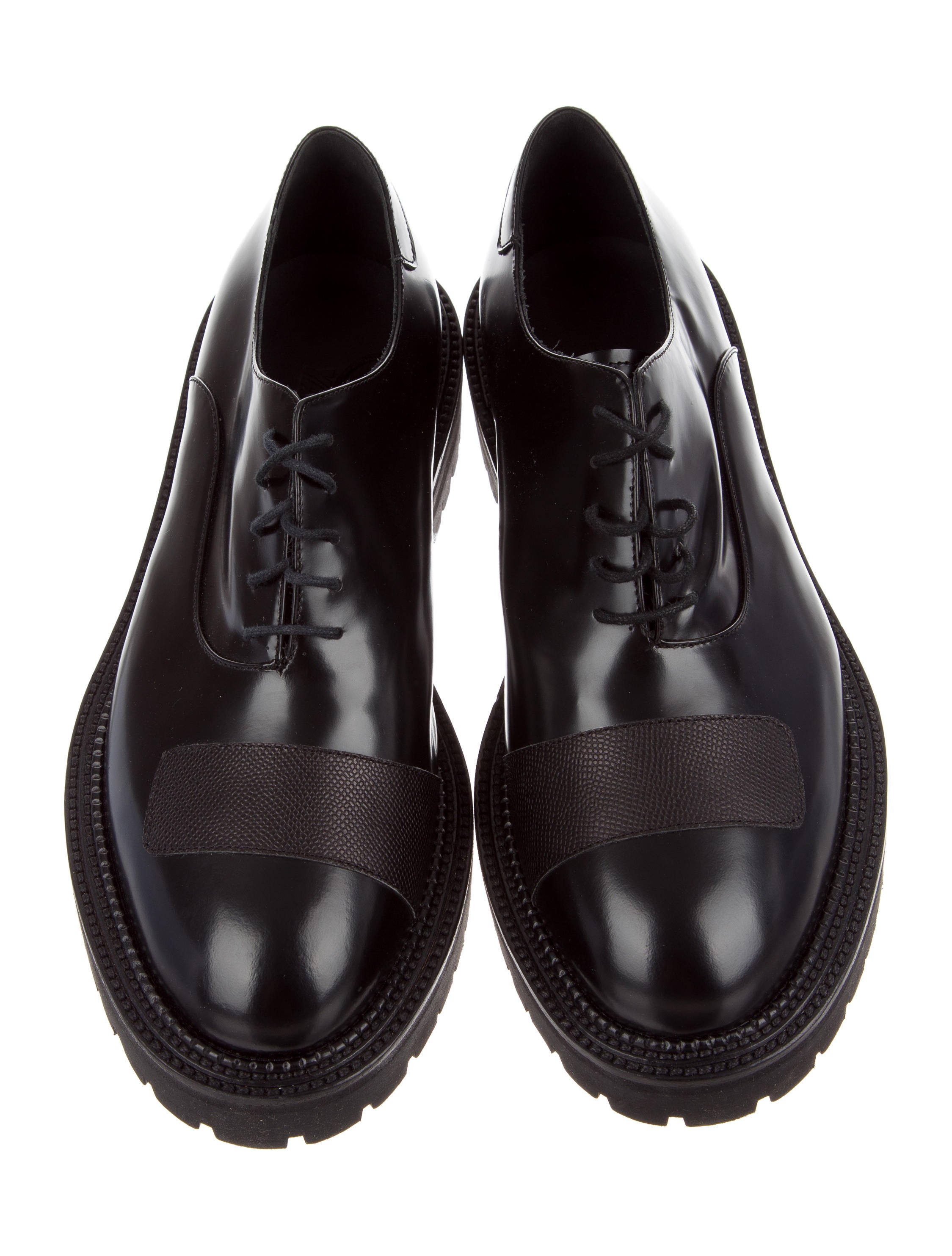 Yang Li Leather Round-Toe Derby Shoes
