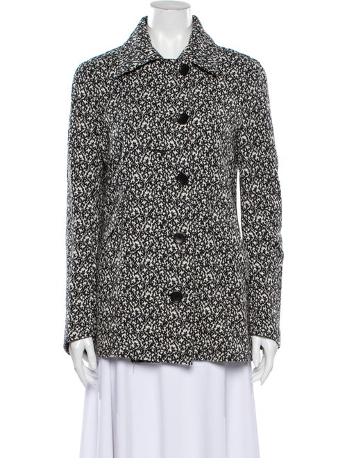 Yang Li Tweed Pattern Jacket Black