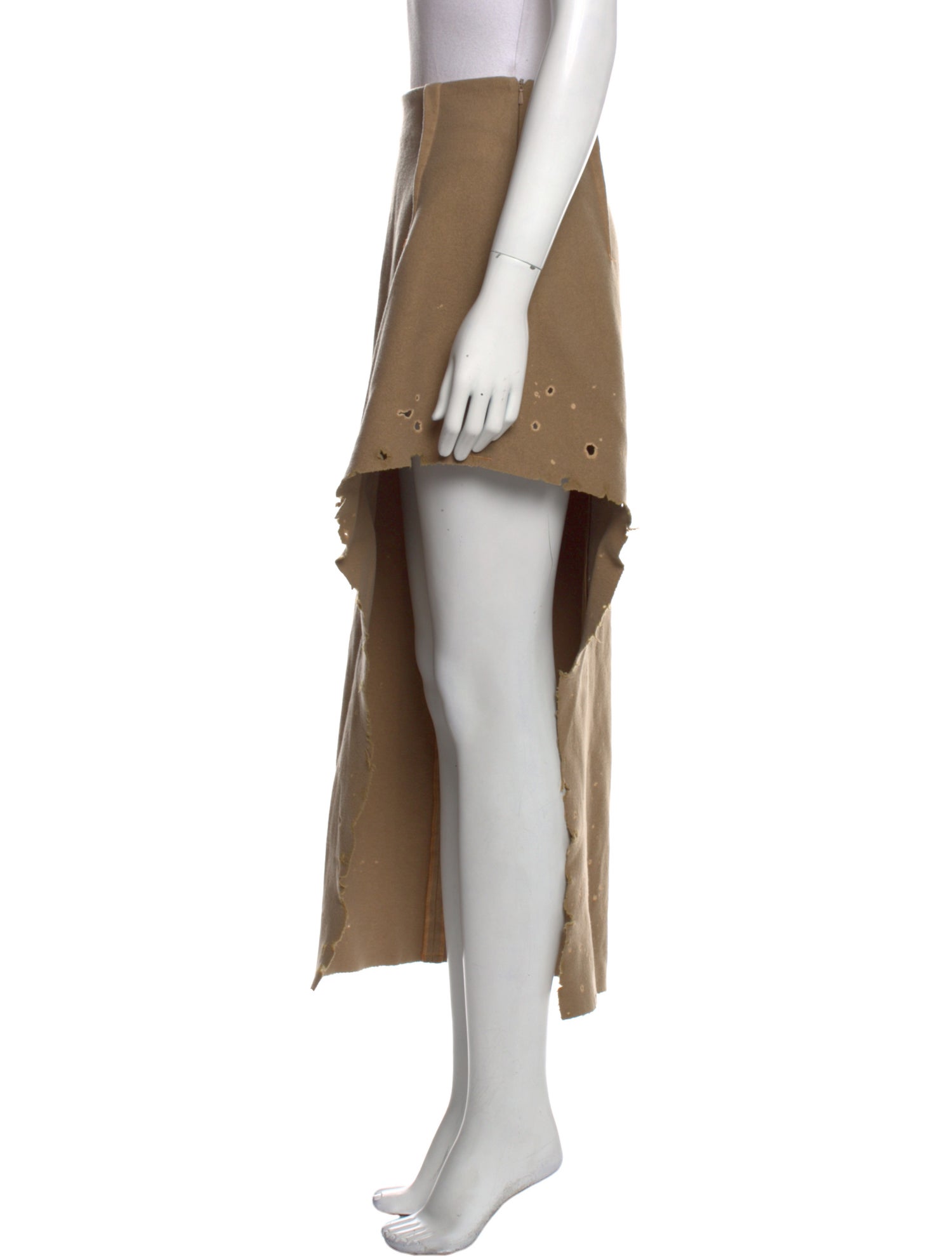 Yang Li Virgin Wool Midi Length Skirt