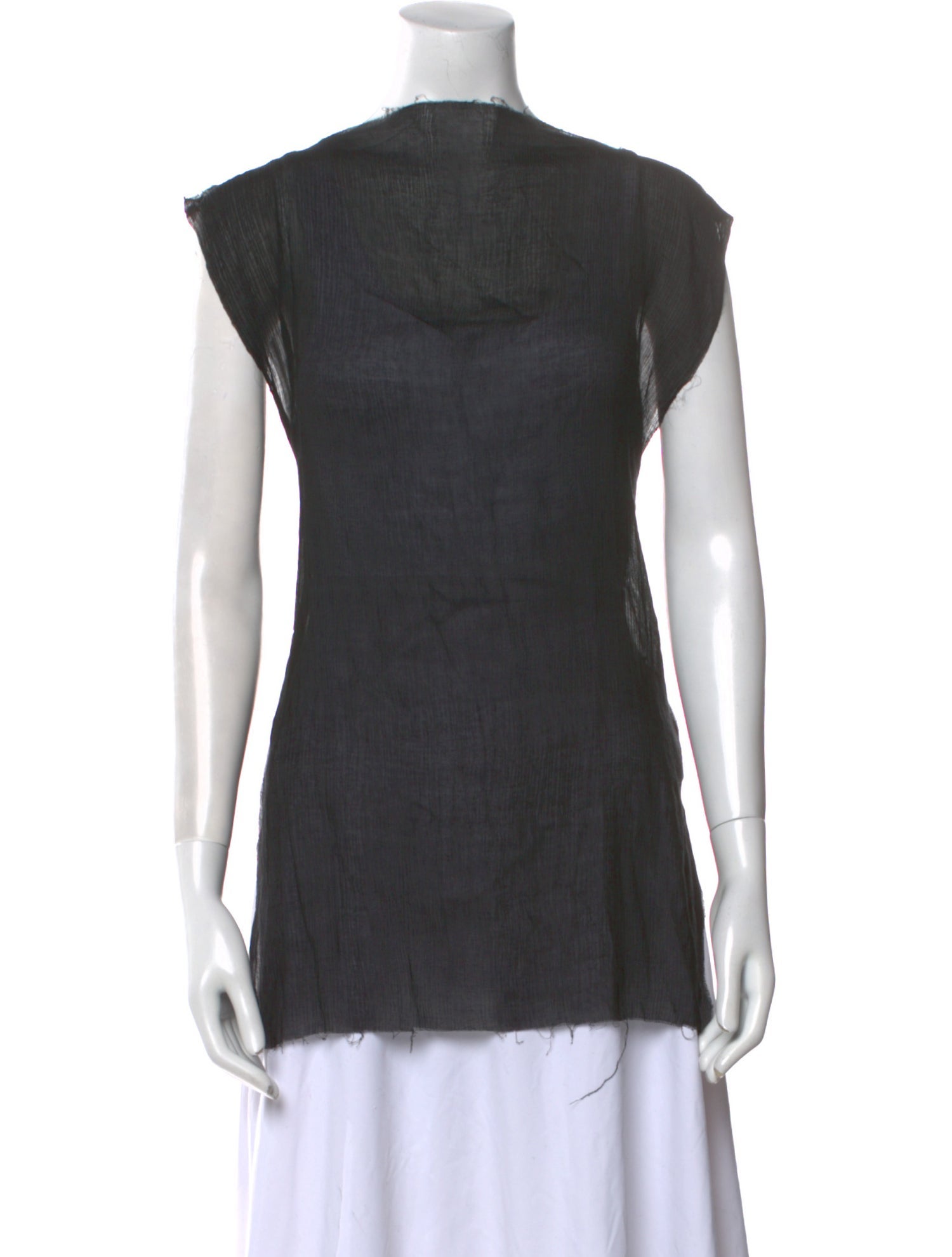 Yang Li Bateau Neckline Sleeveless Top