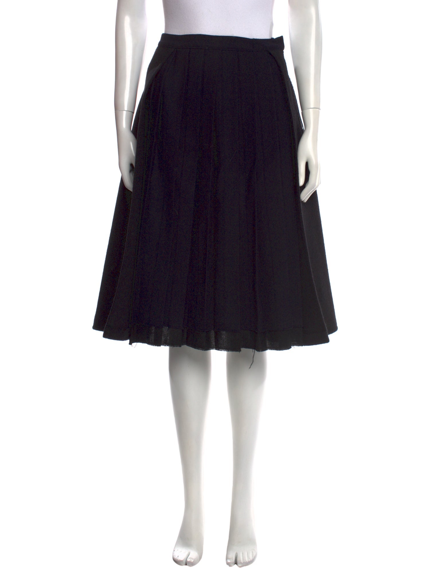 Yang Li Virgin Wool Knee-Length Skirt