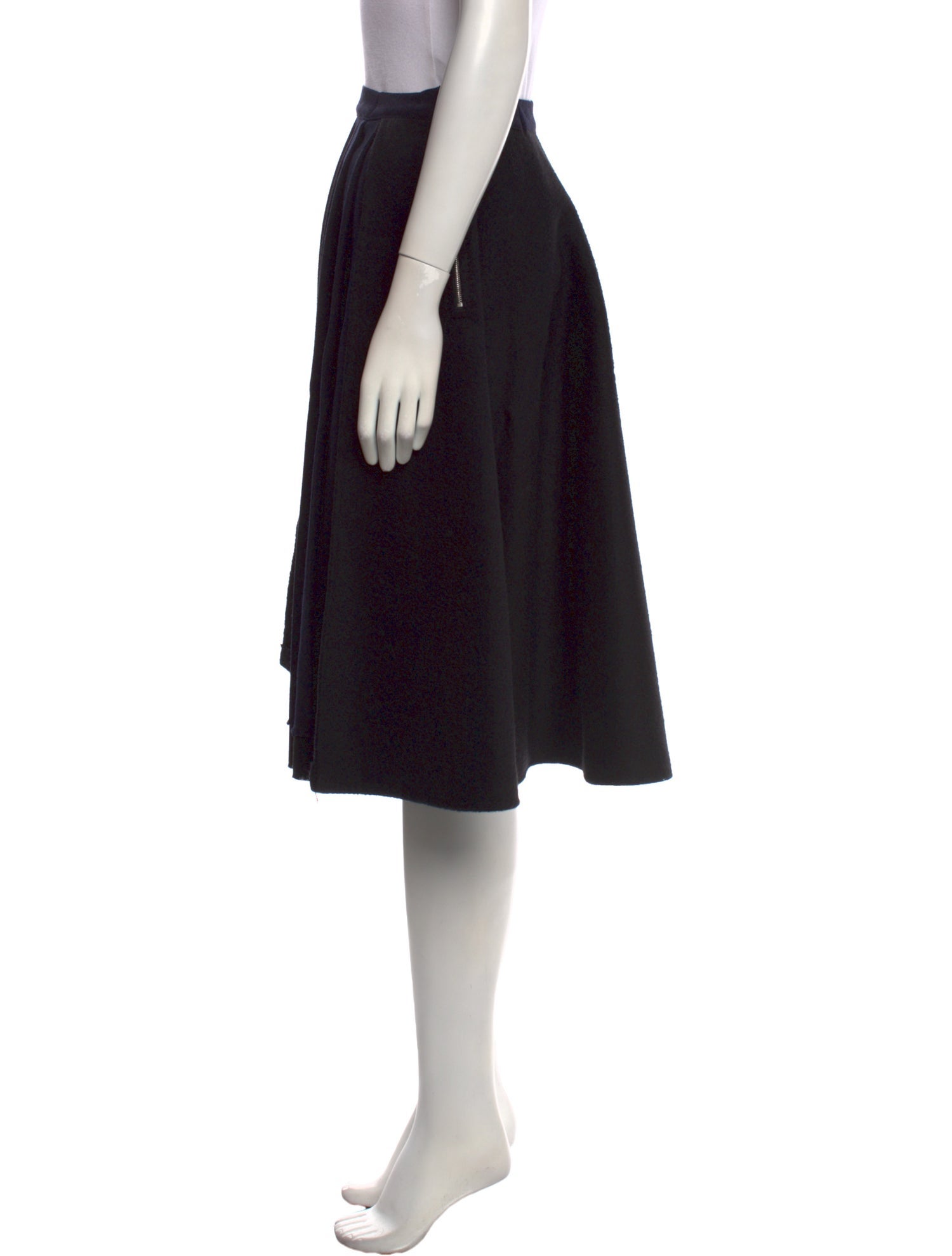 Yang Li Virgin Wool Knee-Length Skirt