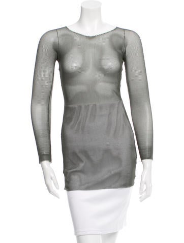 Yohji Yamamoto Mesh Long Sleeve Top w/ Tags