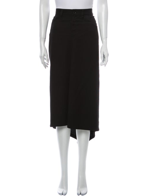 Yohji Yamamoto Midi Length Skirt Black