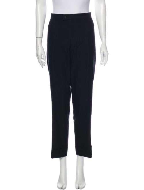 Yohji Yamamoto Straight Leg Pants Black