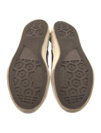 Yohji Yamamoto Leather Lasercut Accents Sneakers