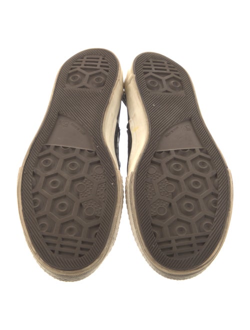 Yohji Yamamoto Leather Lasercut Accents Sneakers