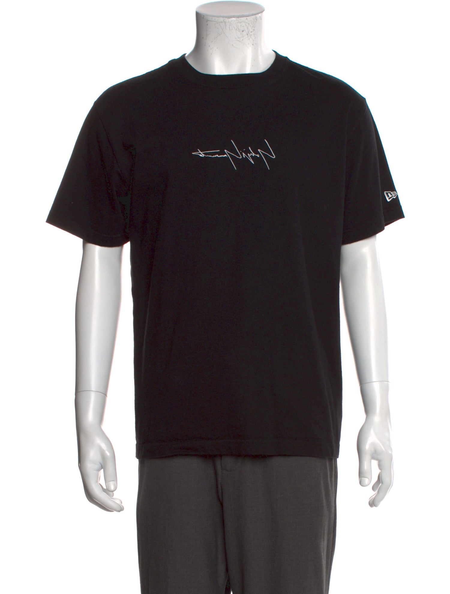 Yohji Yamamoto Pour Homme Graphic Print Crew Neck T-Shirt