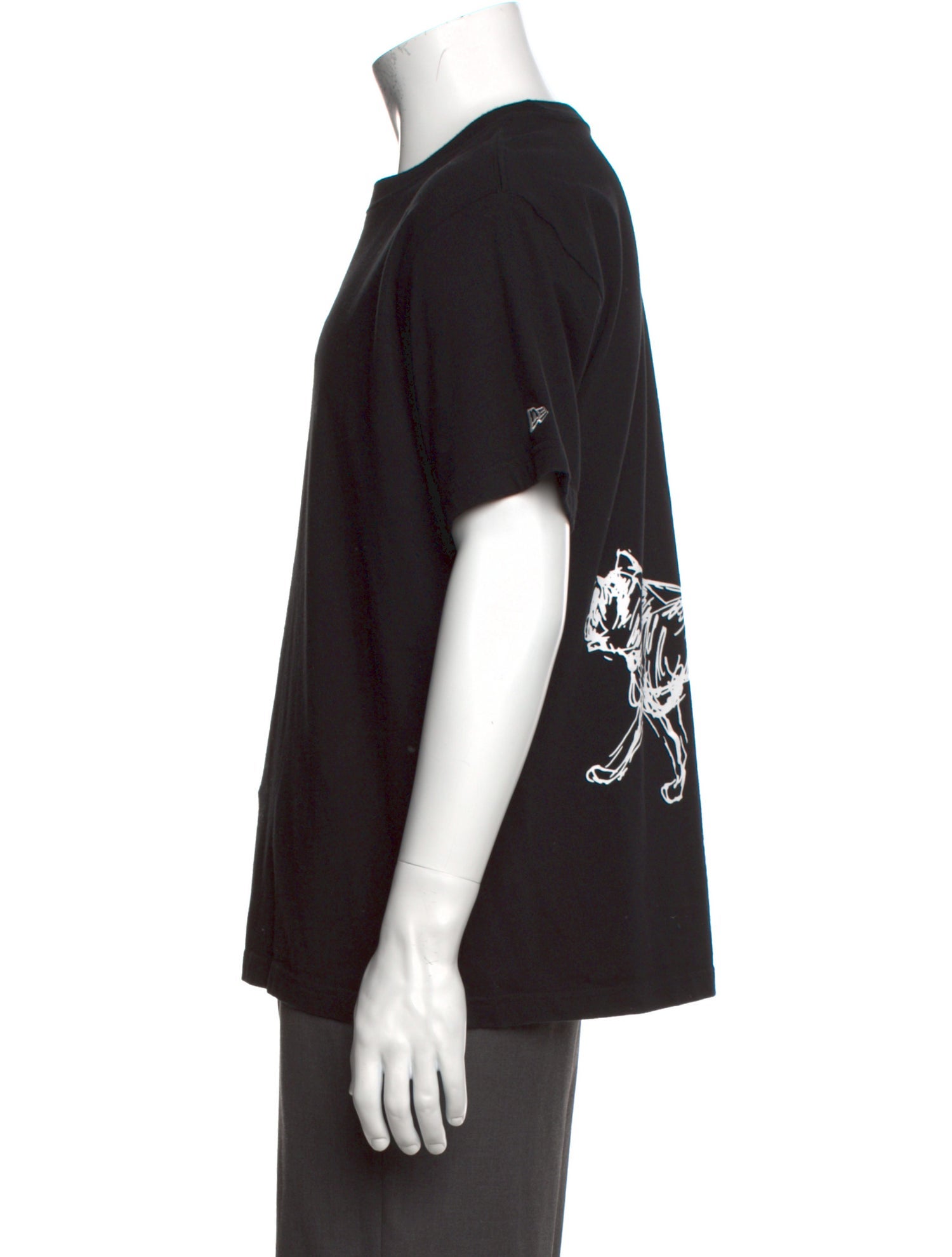 Yohji Yamamoto Pour Homme Graphic Print Crew Neck T-Shirt