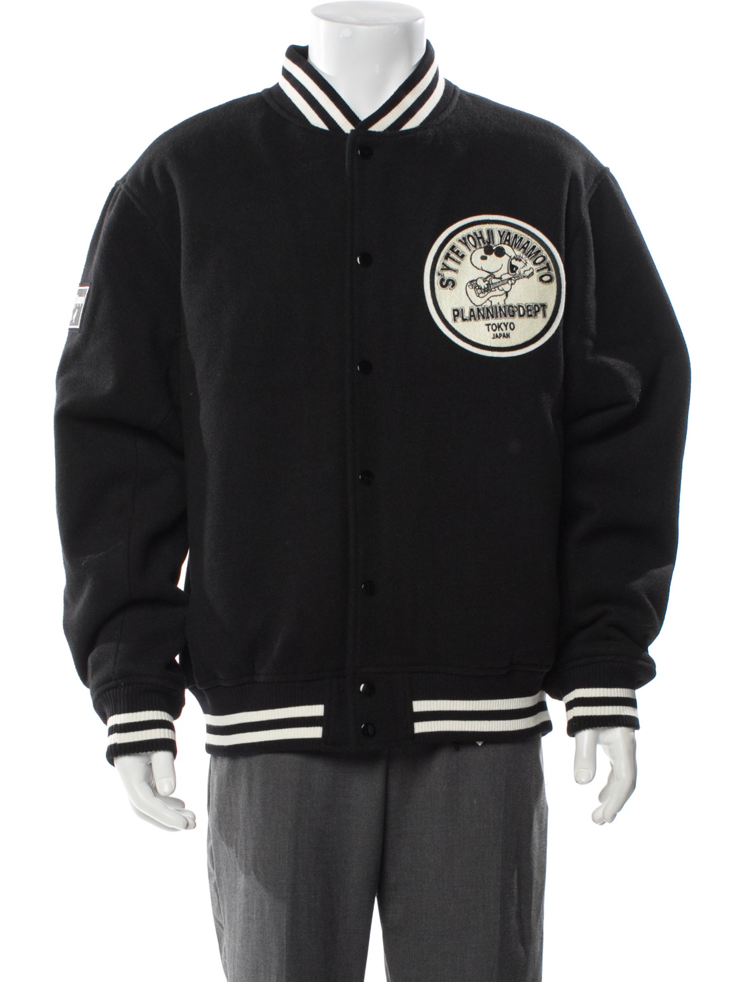 S'YTE x Peanuts Wool Varsity Jacket