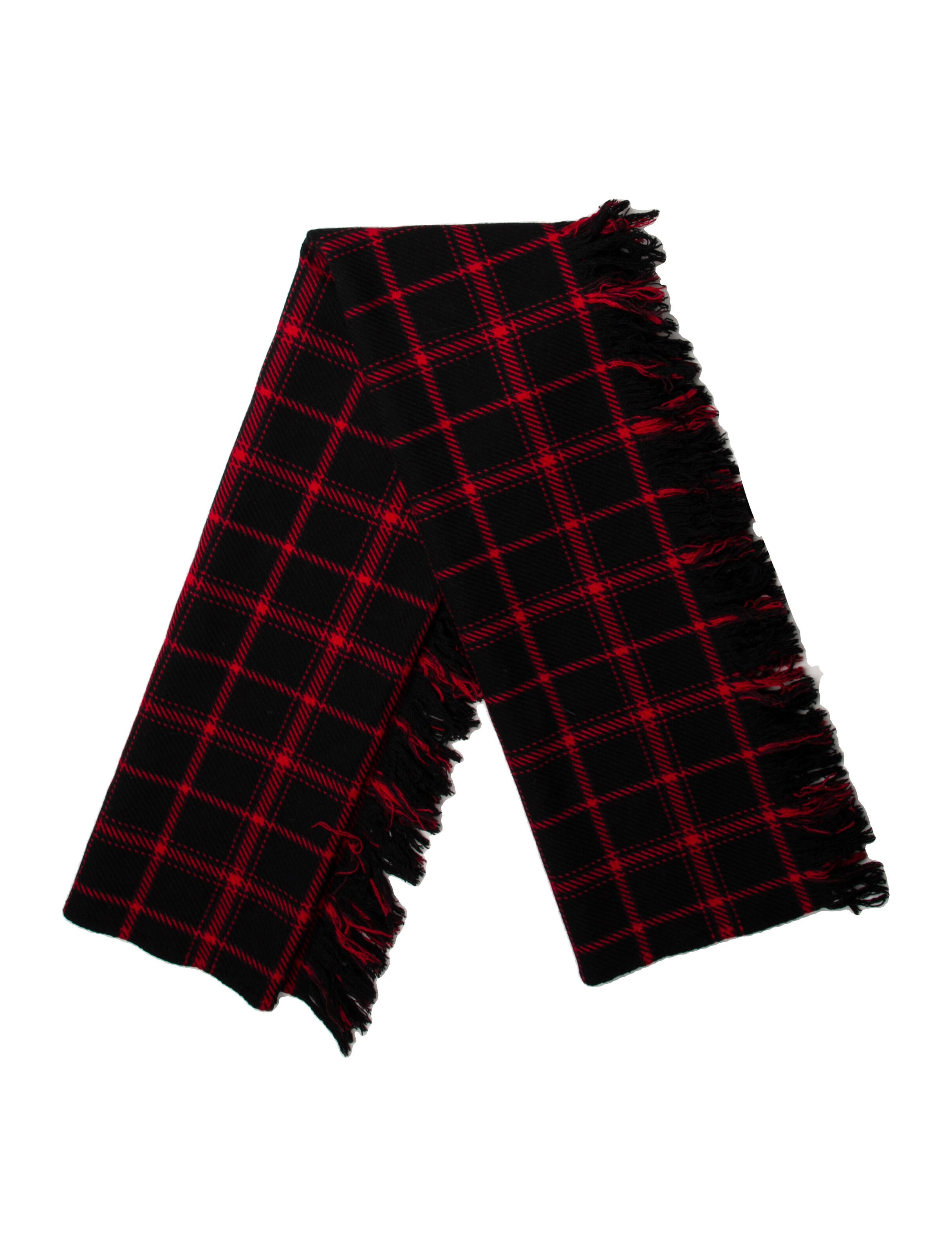 Yohji Yamamoto Wool Patterned Shawl