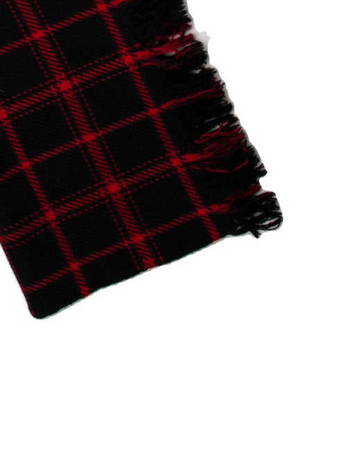 Yohji Yamamoto Wool Patterned Shawl