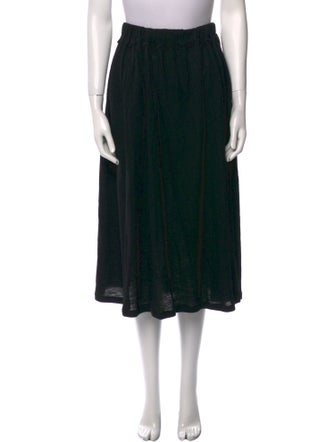 Yohji Yamamoto Wool Midi Length Skirt