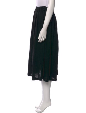 Yohji Yamamoto Wool Midi Length Skirt