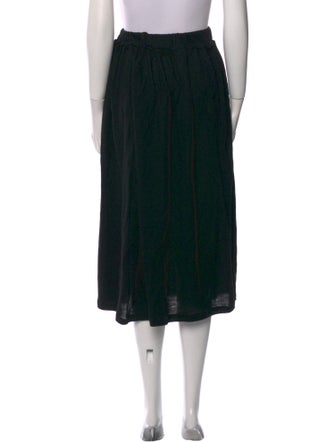 Yohji Yamamoto Wool Midi Length Skirt