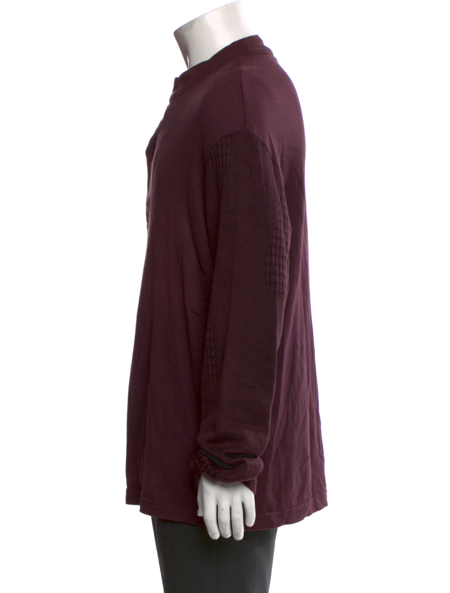 Yohji Yamamoto Pour Homme Crew Neck Long Sleeve Henley