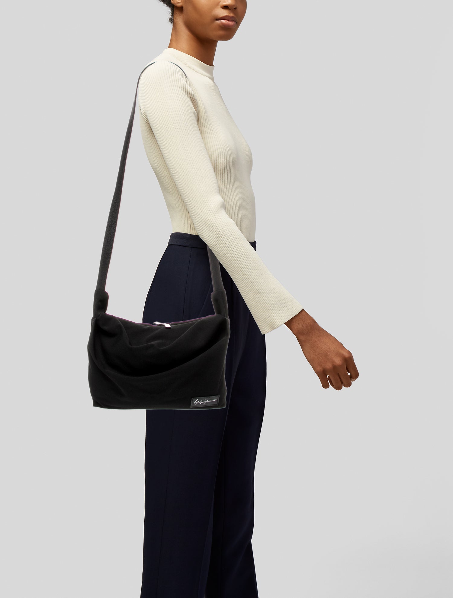 Yohji Yamamoto Pour Homme Nylon Shoulder Bag