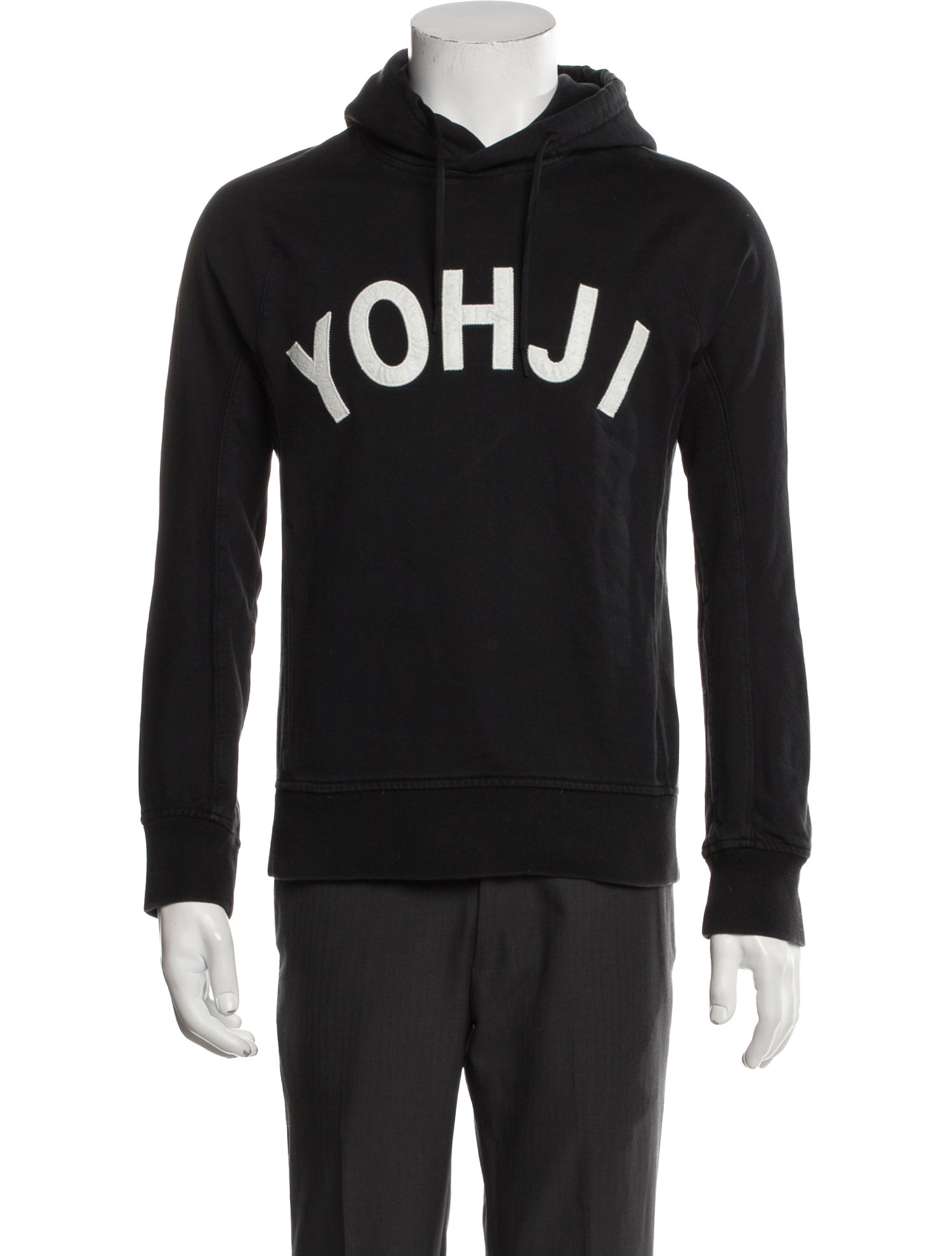 Yohji Yamamoto Graphic Print Crew Neck Hoodie