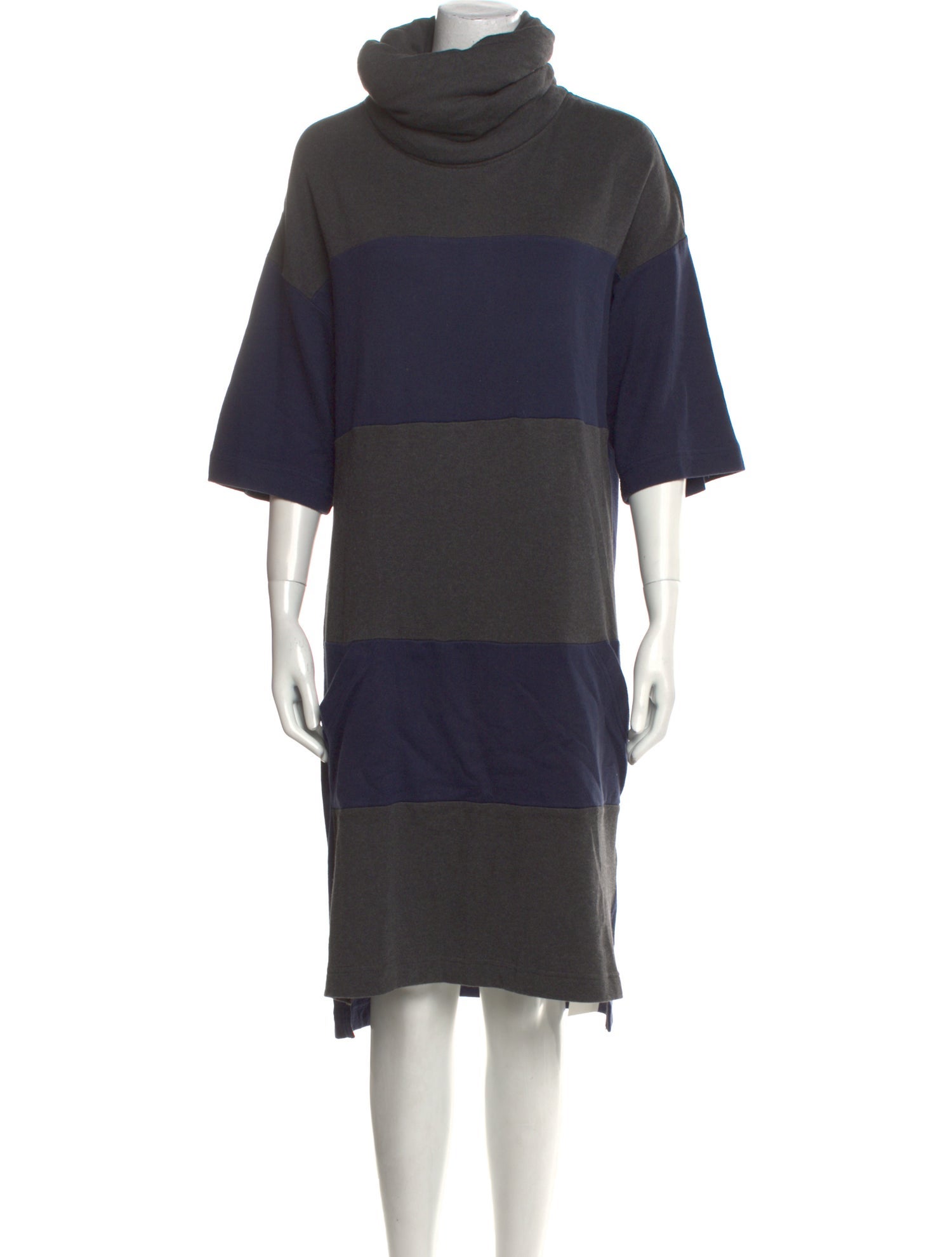 Y-3 Striped Midi Length Dress