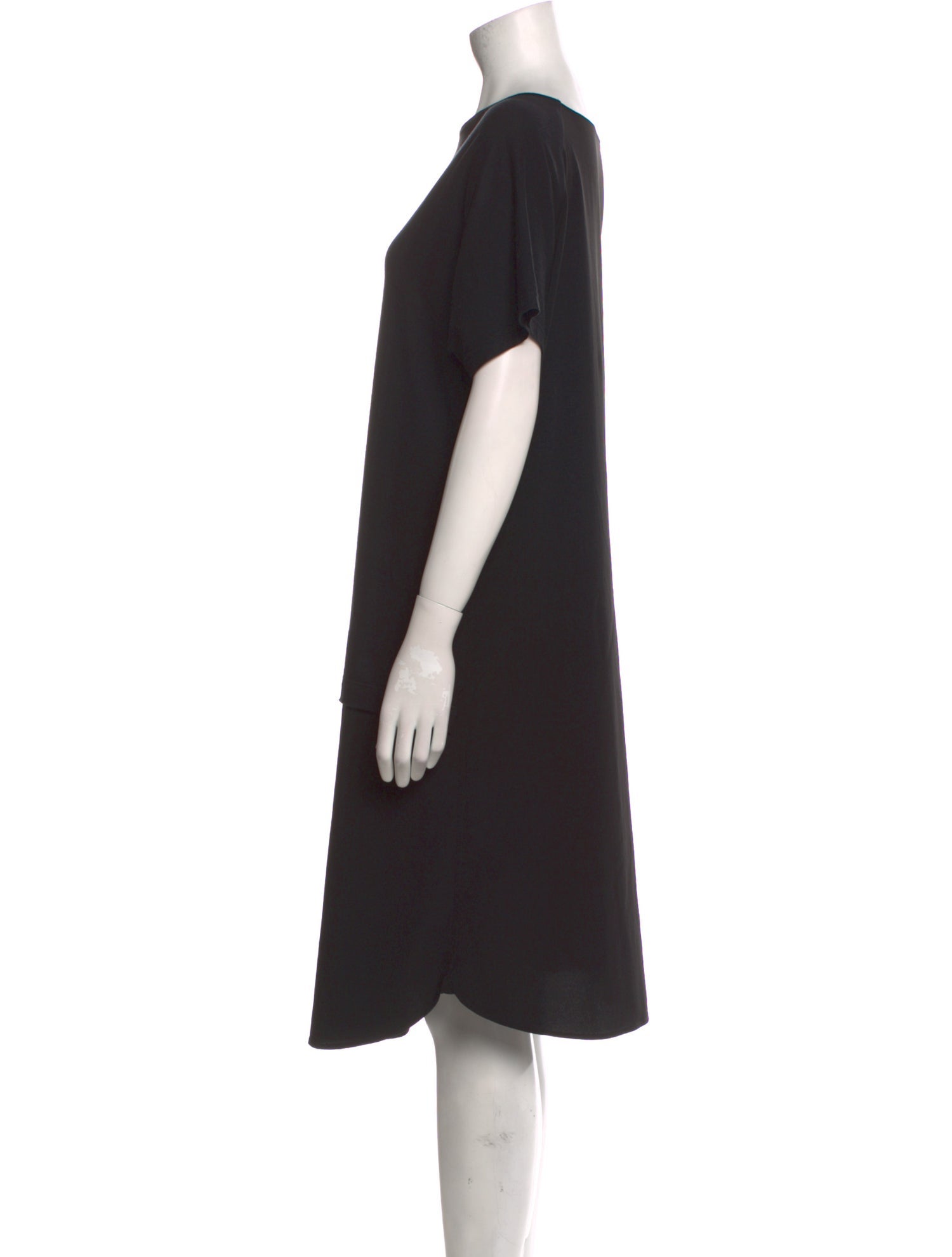 Y's by Yohji Yamamoto Bateau Neckline Knee-Length Dress