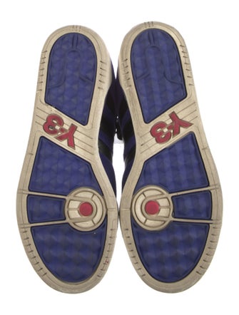 adidas x Yohji Yamamoto Suede Colorblock Pattern Wedge Sneakers