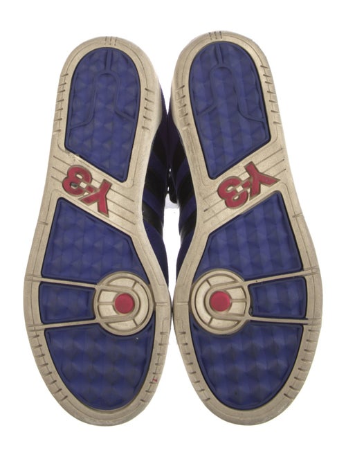 adidas x Yohji Yamamoto Suede Colorblock Pattern Wedge Sneakers