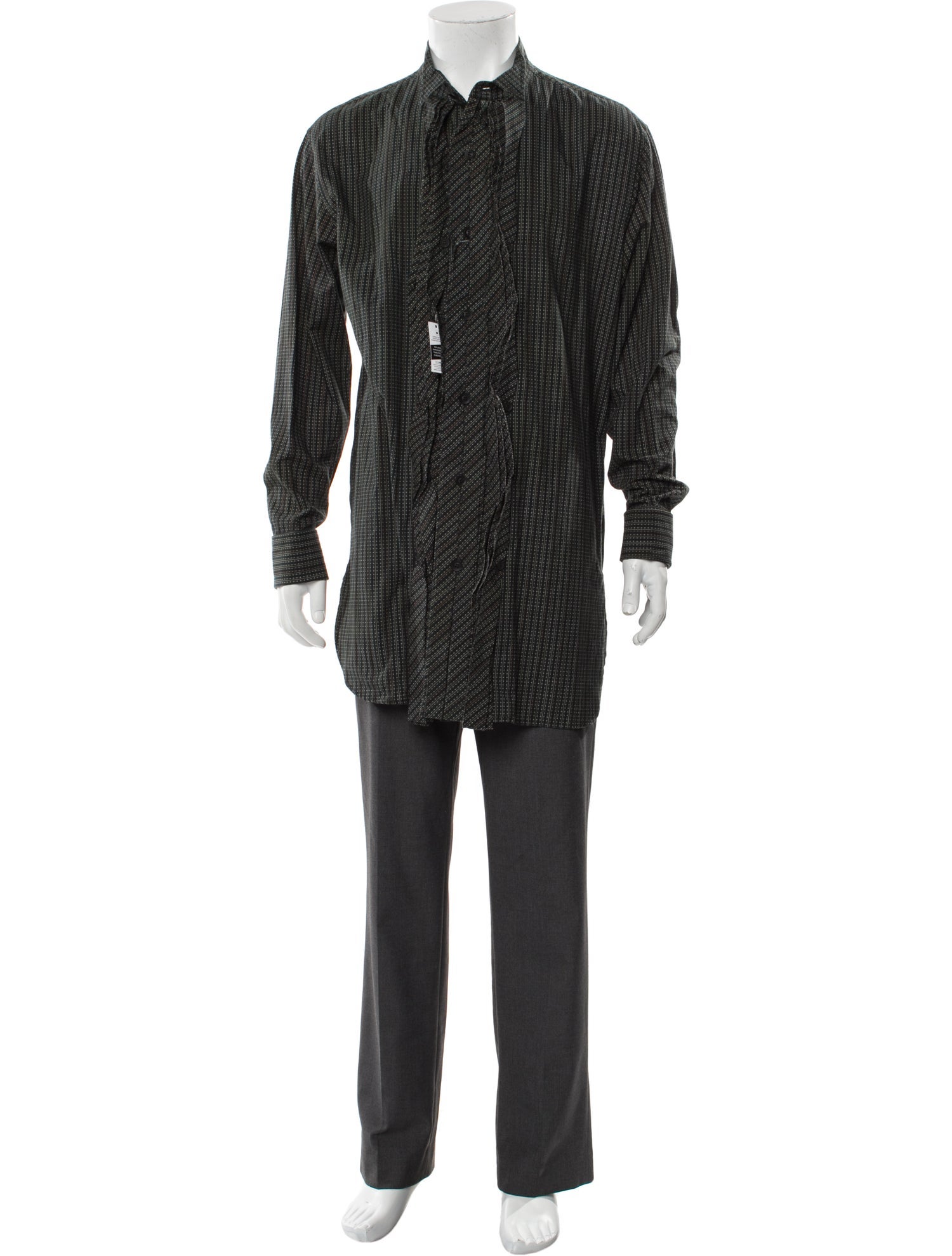 Yohji Yamamoto Pour Homme 2022 Striped Shirt w/ Tags