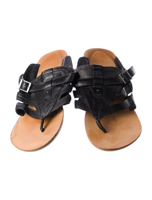 Y-3 Leather Slides