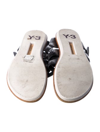 Y-3 Leather Slides