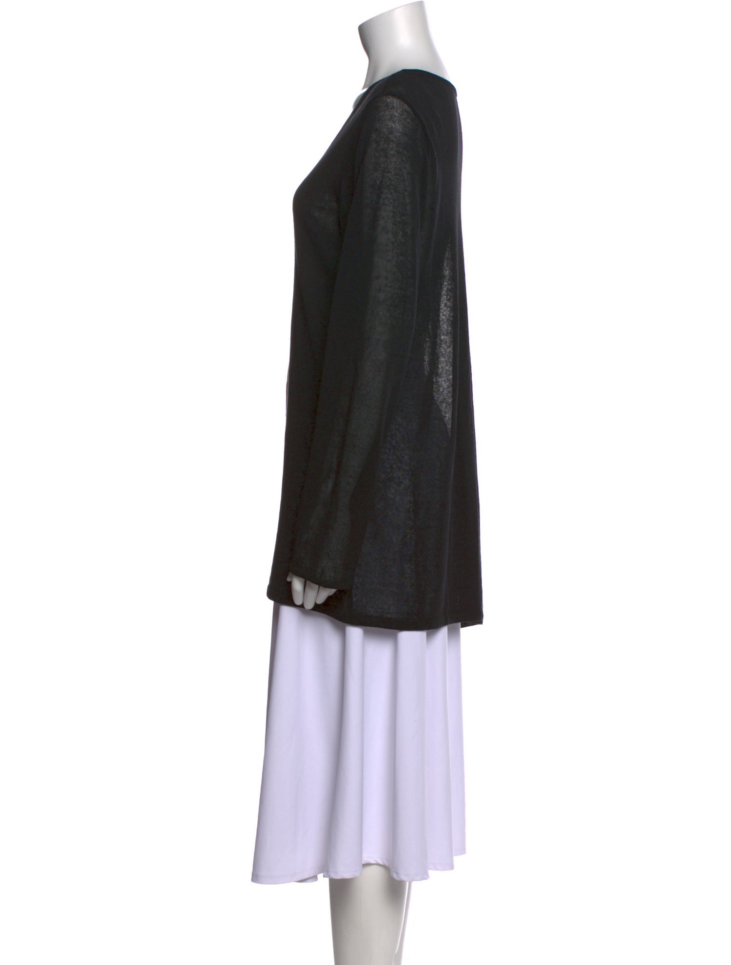 Yohji Yamamoto Printed Scoop Neck Tunic