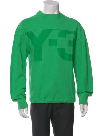 Y-3 Graphic Print Mock Neck Sweatshirt