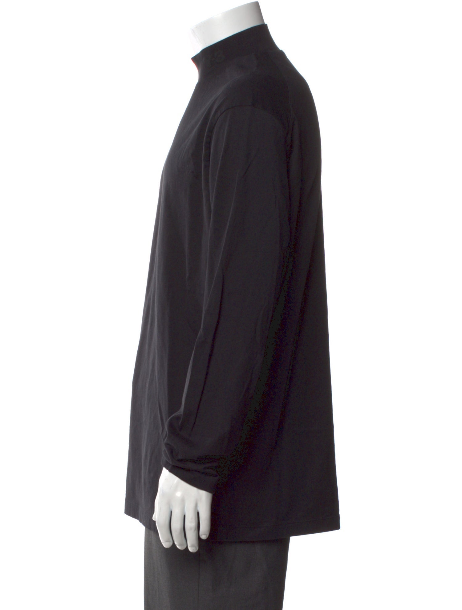Y-3 Mock Neck Long Sleeve T-Shirt