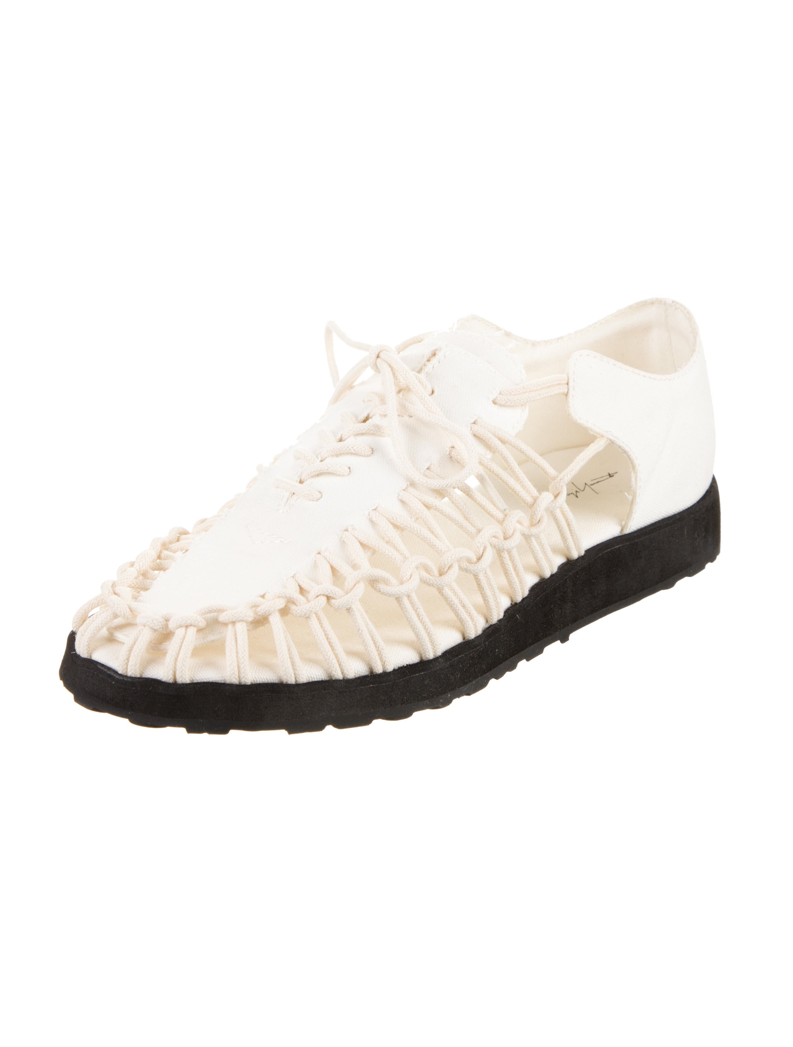 Yohji Yamamoto Canvas Printed Sneakers
