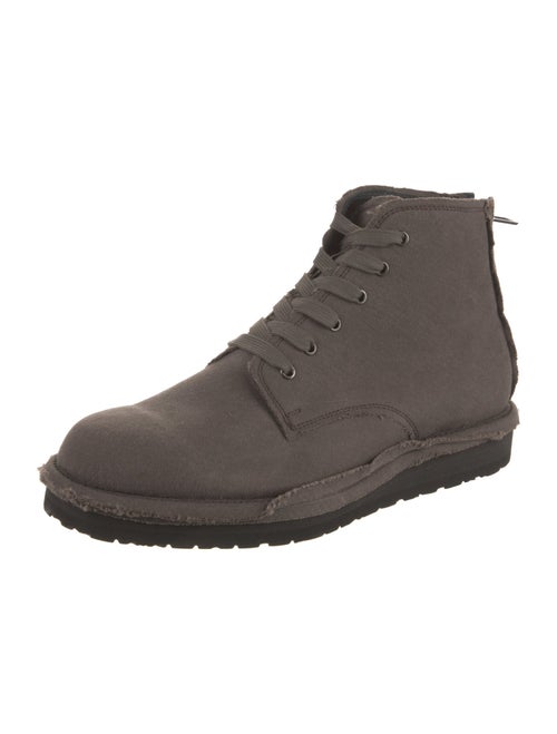 Yohji Yamamoto Canvas Lace-Up Boots w/ Tags