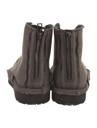 Yohji Yamamoto Canvas Lace-Up Boots w/ Tags